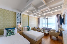 Family Seaview Room ที่พัก จันทบุรี ติด ทะเล สำหรับครอบครัว 4 ท่าน วิวสวย บน หาดเจ้าหลาว
